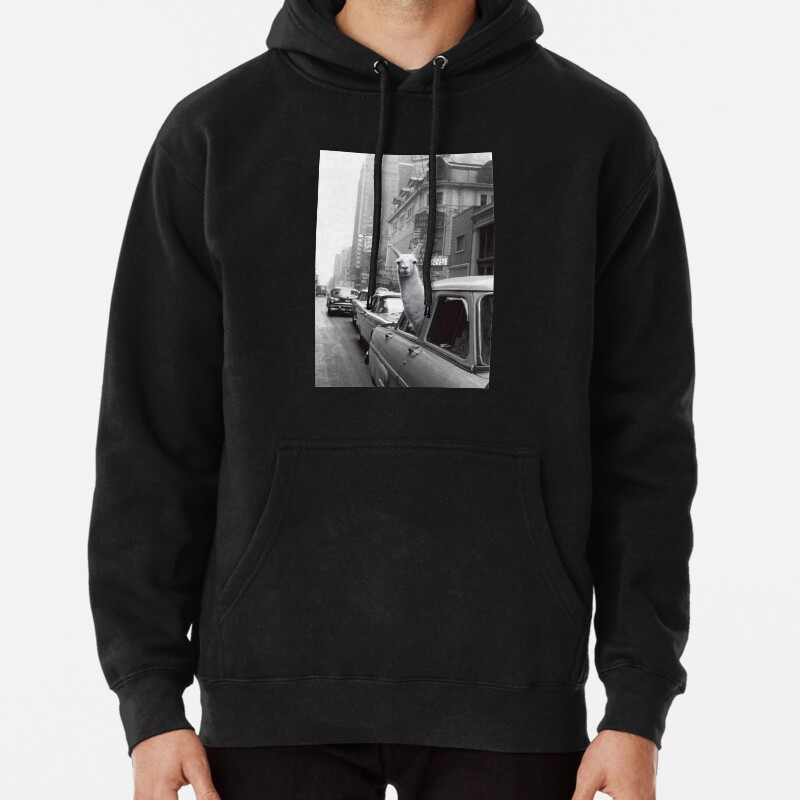 New York Llama Pullover Hoodie