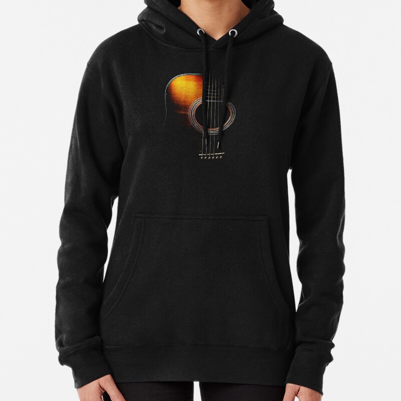 Colour Acoustic Guitar Hi-Lite Pullover Hoodie