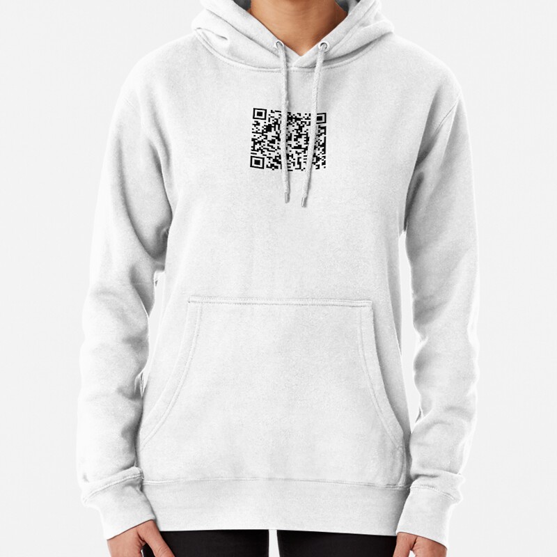 Rick Roll QR Pullover Hoodie
