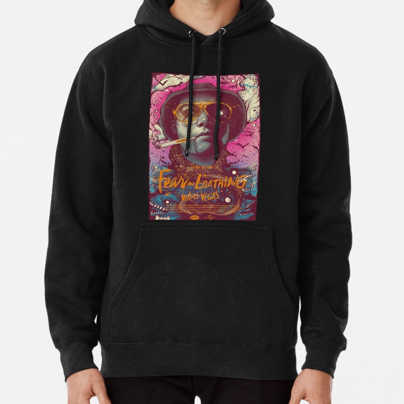 Abstract fear and loathing  Pullover Hoodie