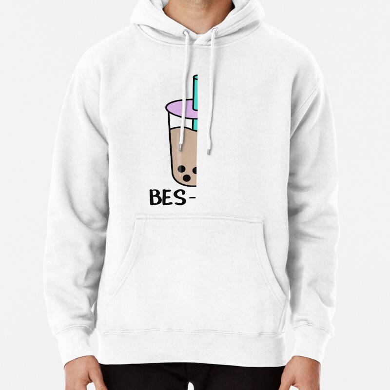 Bubble Tea Besties Best Friends Pullover Hoodie