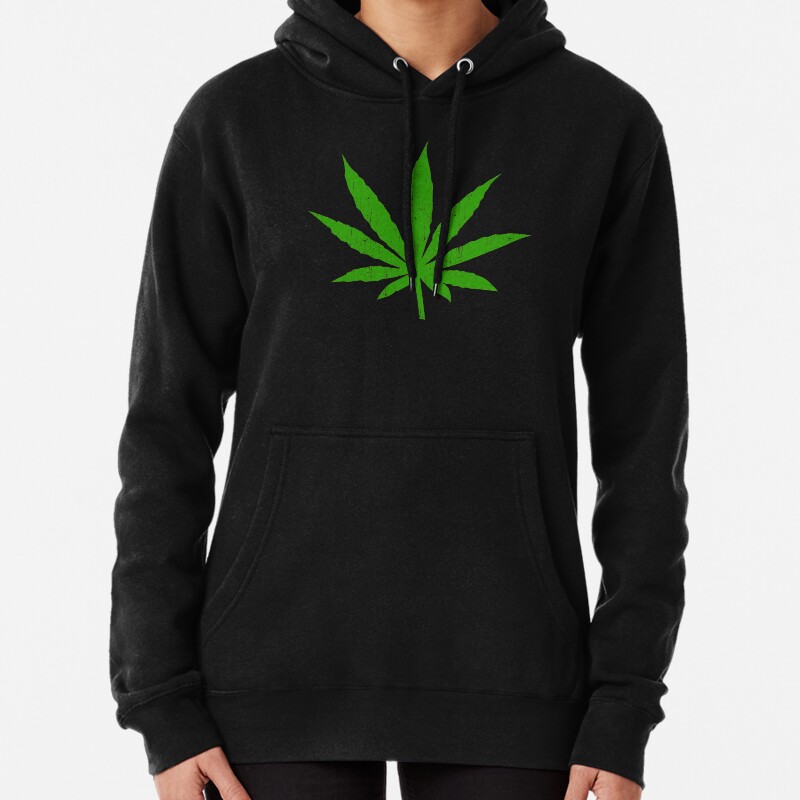 Marijuana Leaf Pullover Hoodie