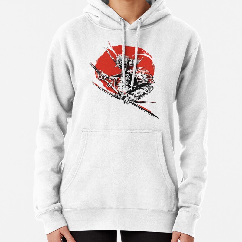Sunset Samurai Warrior Pullover Hoodie