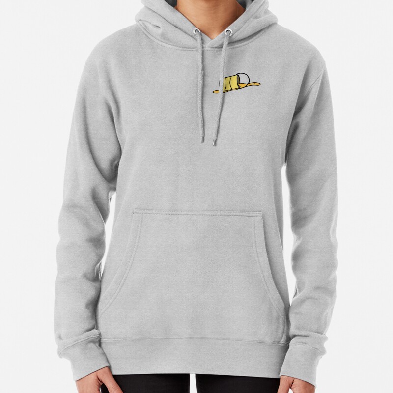 Sad Yellow Paint Bucket Pullover Hoodie Girlmygirl
