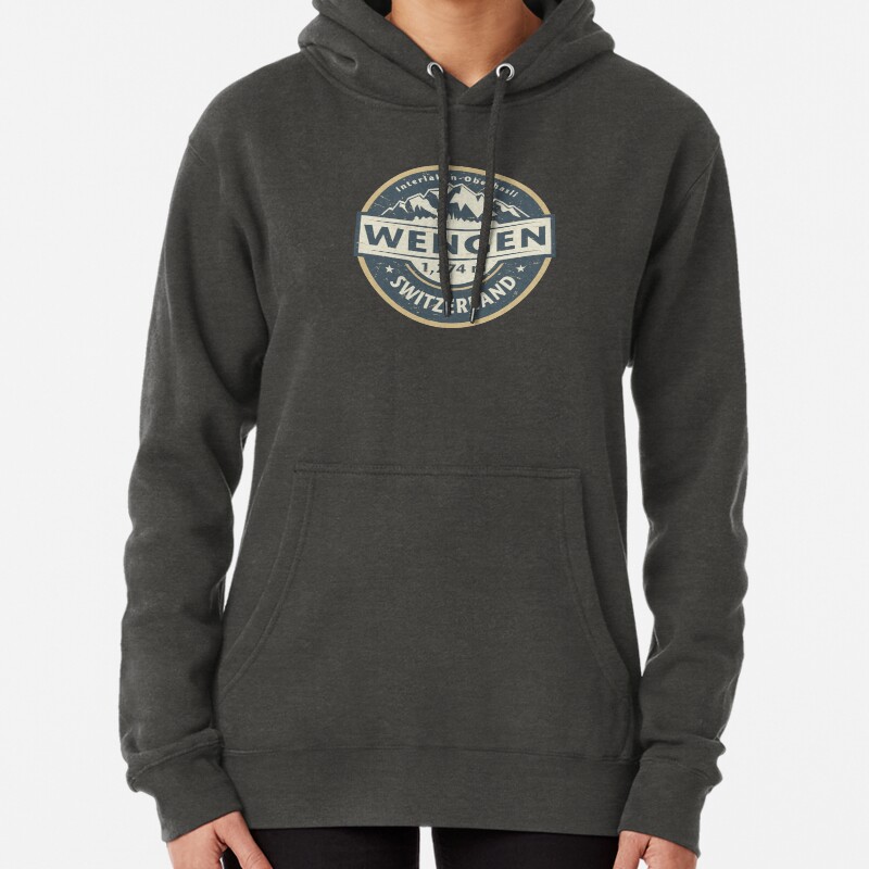 Wengen, Switzerland Pullover Hoodie