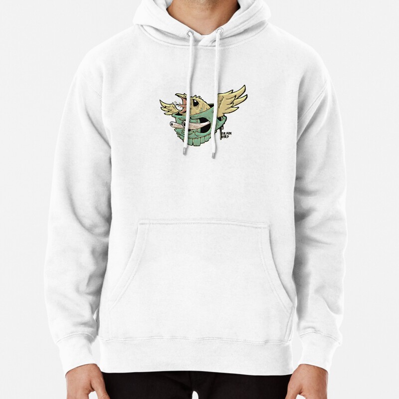 Brain Bird Pullover Hoodie