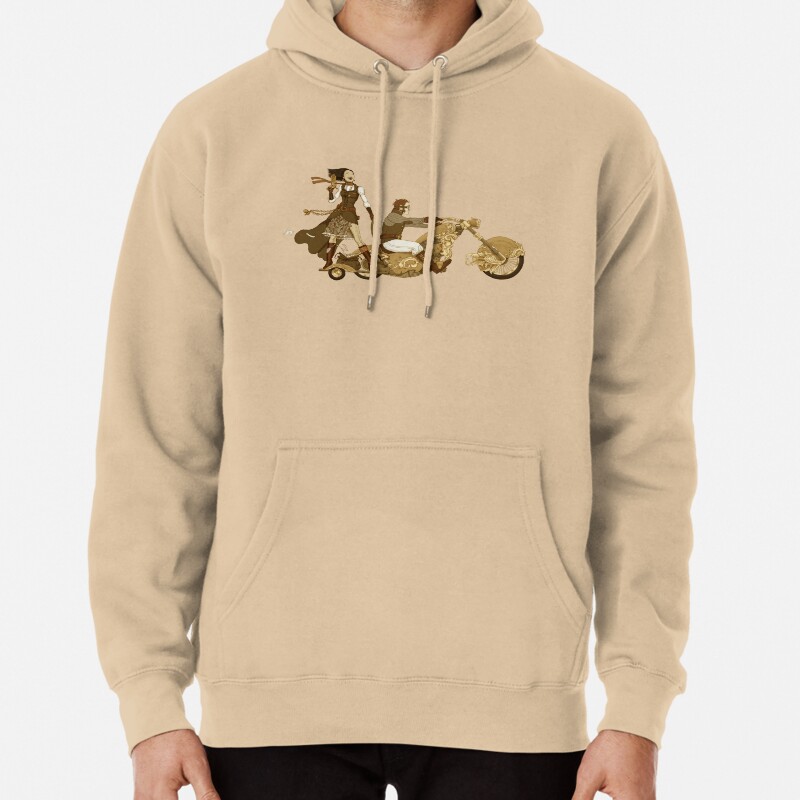 Steam Punk T-shirt - Bonnie and Clyde Pullover Hoodie