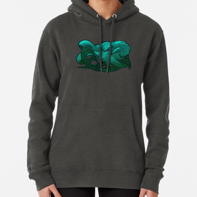 Octopus (Blue) Pullover Hoodie