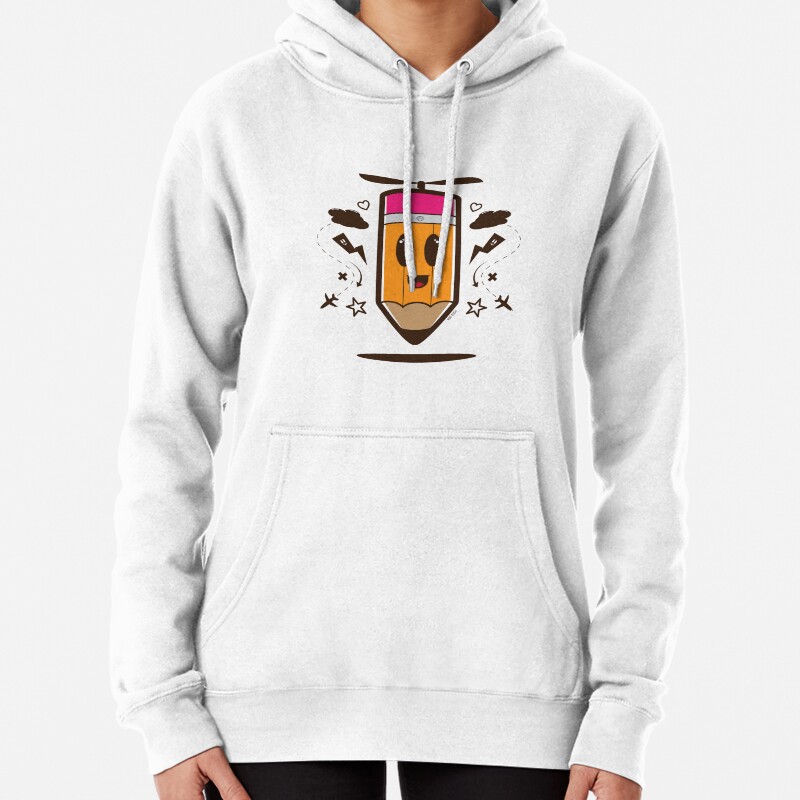 Fly Pencil Vector Pullover Hoodie