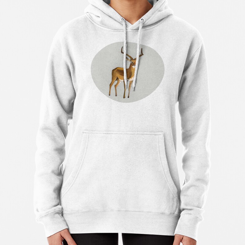 Ilustration art - Money antelope Pullover Hoodie