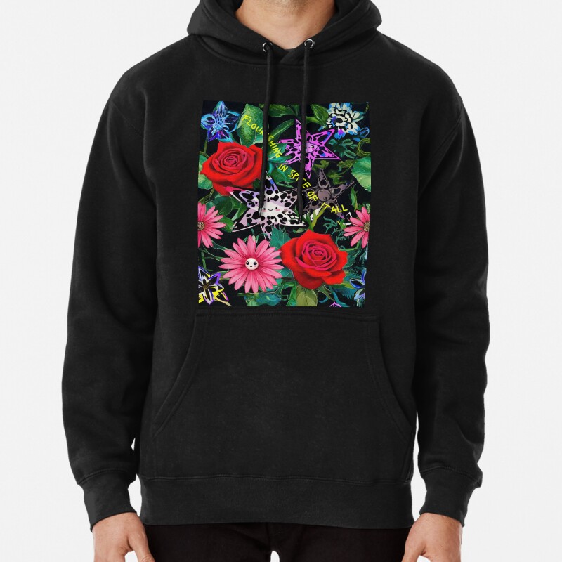 Flourishing in Spite of it All,Subtle Text Pullover Hoodie