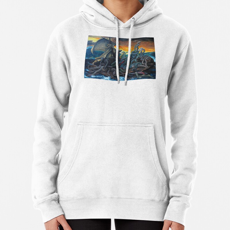 Raft of Reptile Rescue after Gericault Pullover Hoodie