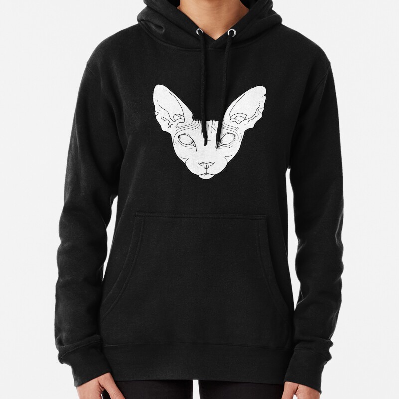 Sphynx Cat Pullover Hoodie