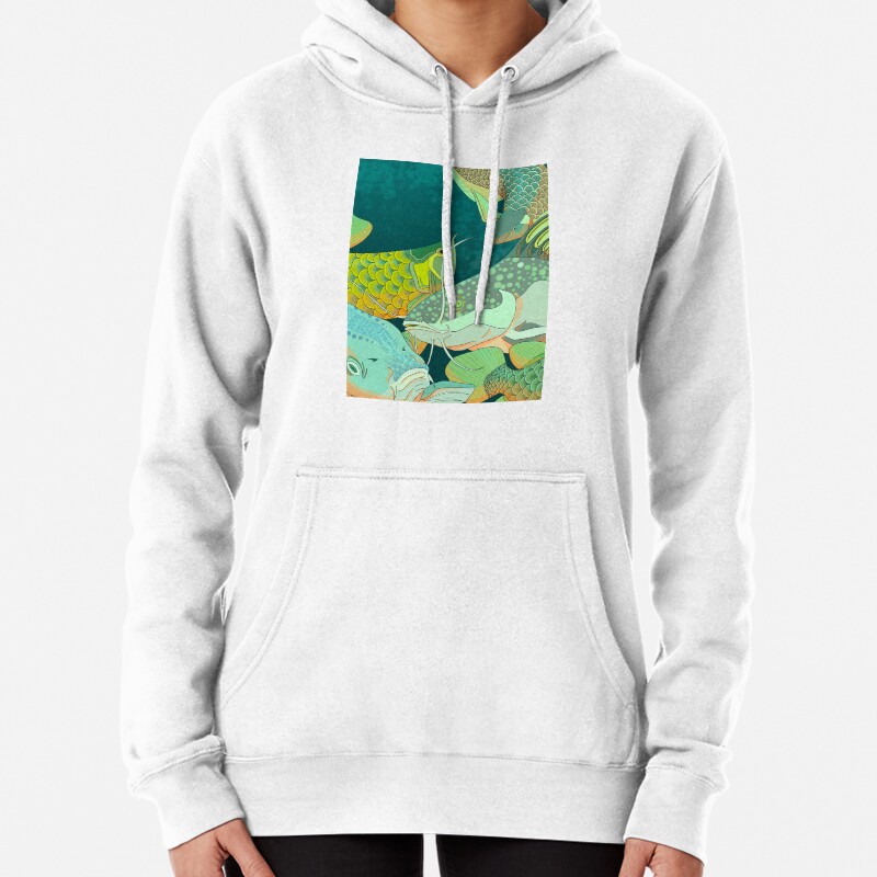 Golden Arowana Pullover Hoodie