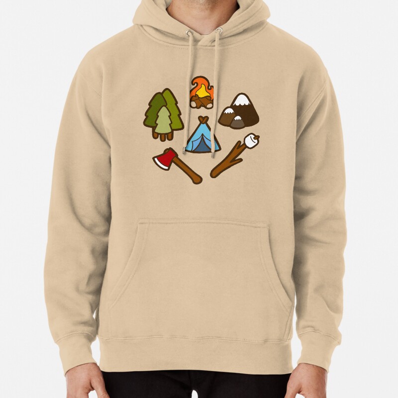Camping is cool Pullover Hoodie