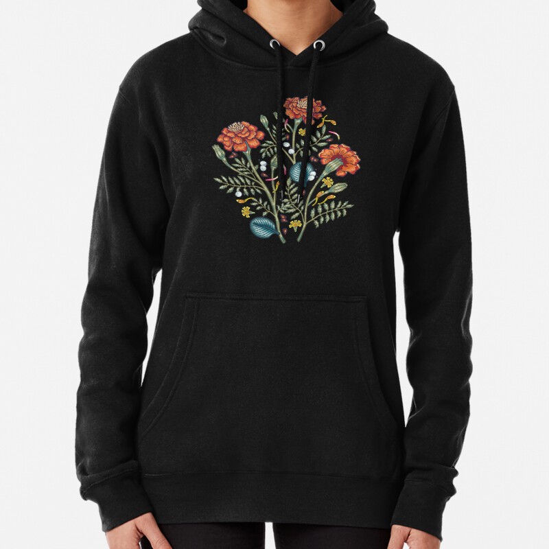 French marigold meadow Pullover Hoodie