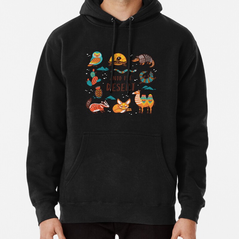 Desert animals Pullover Hoodie