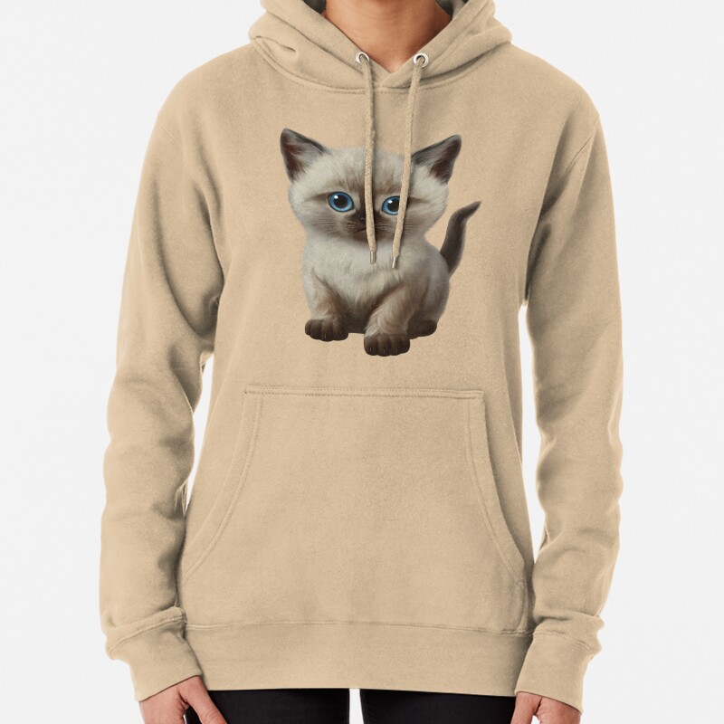 Cataclysm- Siamese Kitten Classic Pullover Hoodie
