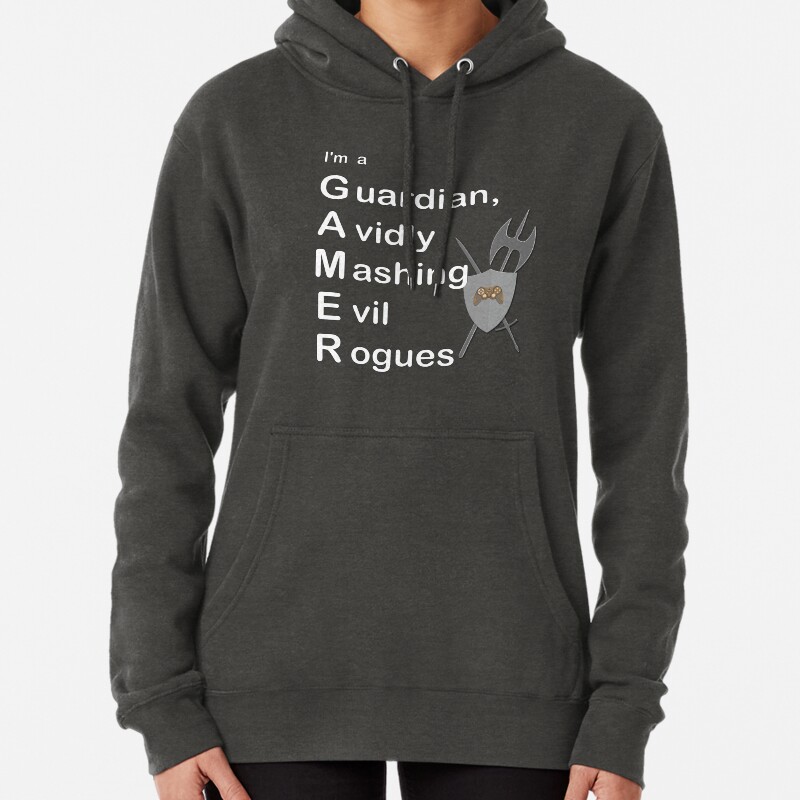 Im A Gamer Mashing Evil Rogues Pullover Hoodie
