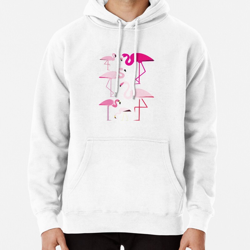 Flamingos Pullover Hoodie