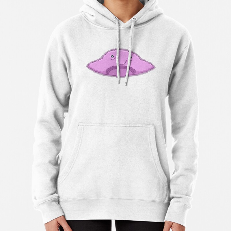 Blehfish - Retro Pixel Art Pullover Hoodie
