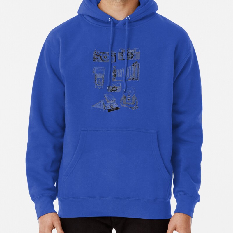 Vintage Camera Collection Pullover Hoodie