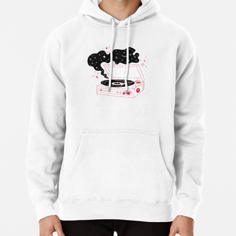 Space Record Pullover Hoodie