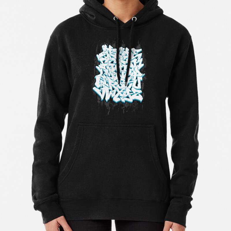 Graffiti Alphabet Pullover Hoodie