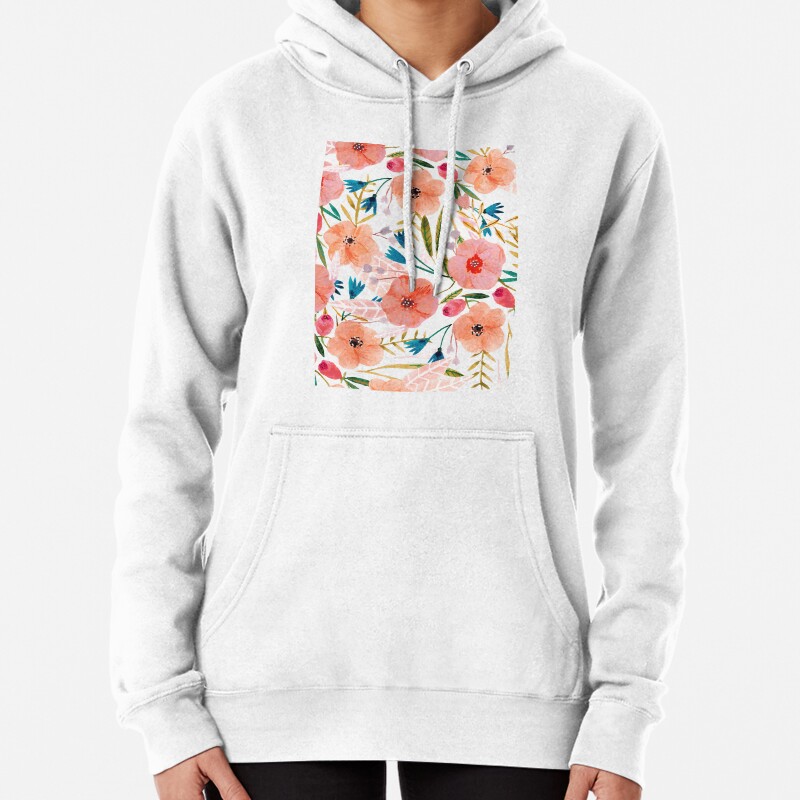 Floral Dance Pullover Hoodie