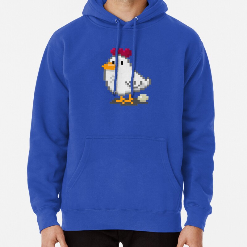 Pixel Chickens Pullover Hoodie