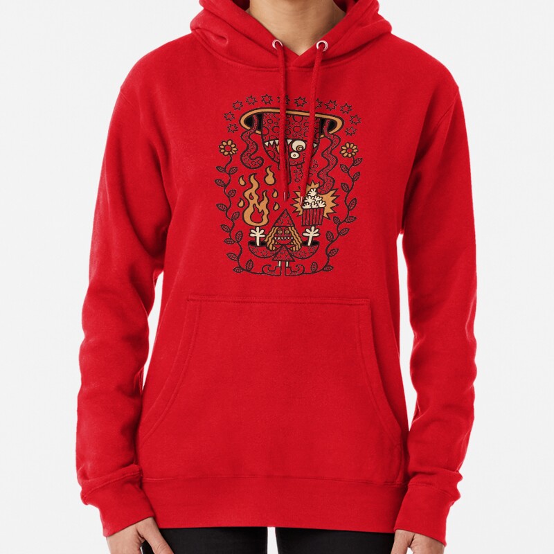 Grand Magus Summons Entity With Dark Popcorn Power Pullover Hoodie
