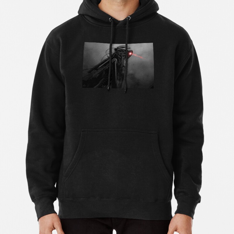 The Watcher,EXECUTION Series,Post Apocalyptic Scifi Artwork by Austen Mengler Pullover Hoodie