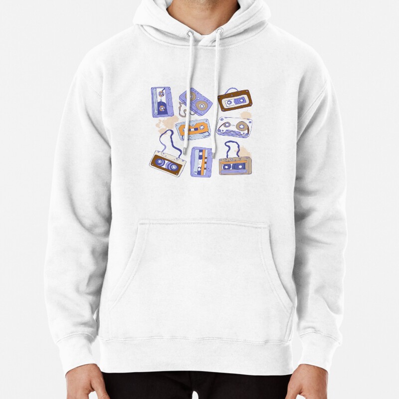 Audio cassette Pullover Hoodie