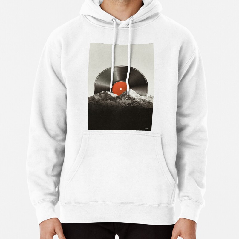 Retro vinyl record Pullover Hoodie