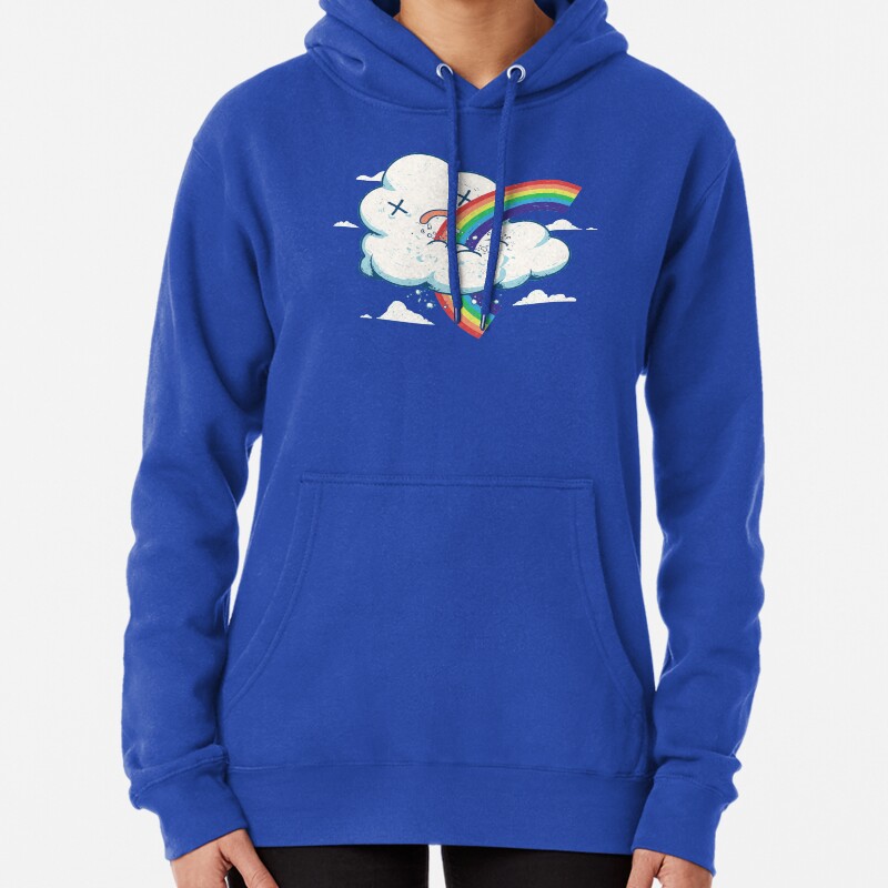 Cloud Hates Rainbow Pullover Hoodie