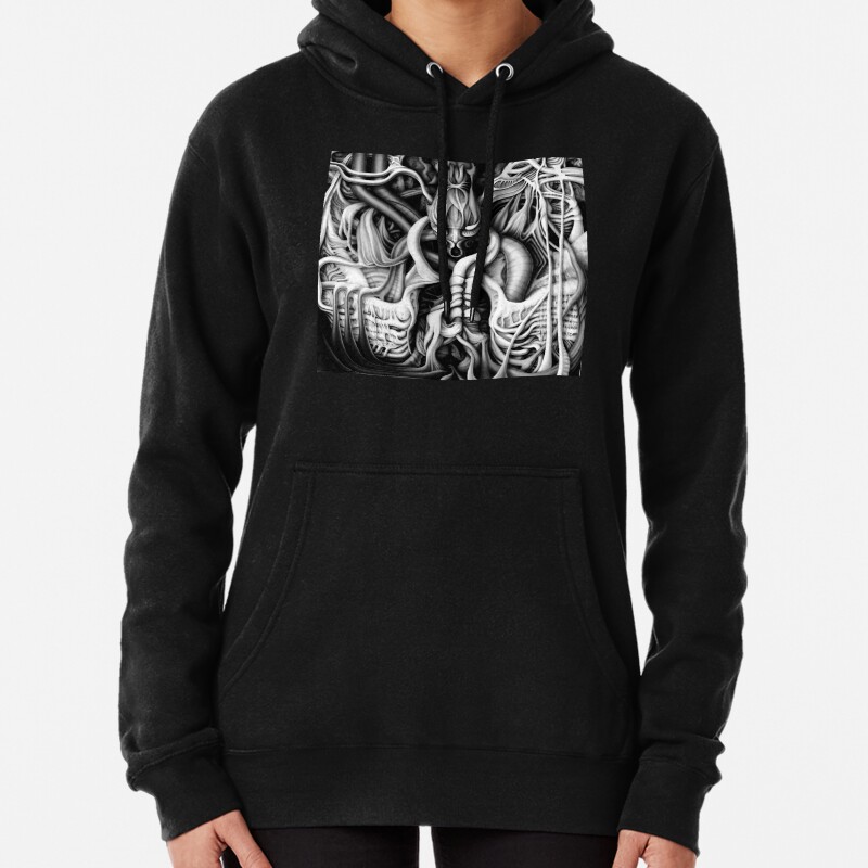 Alien Predator Horror Flesh #1 Pullover Hoodie