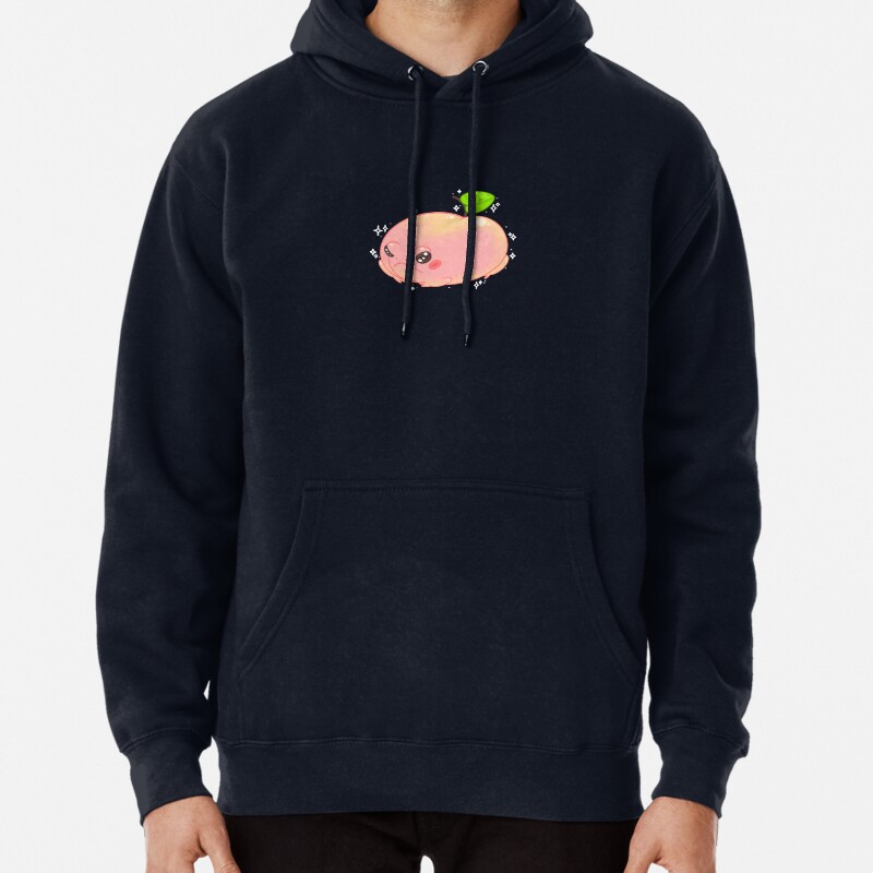 Peach Frog Pullover Hoodie
