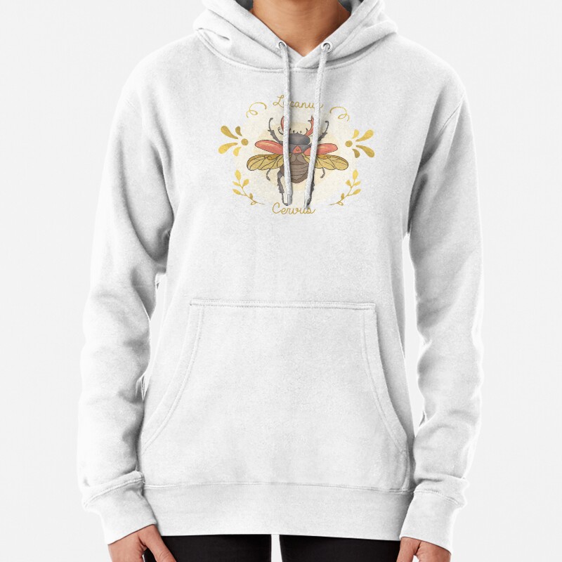 Lucanus cervus Pullover Hoodie