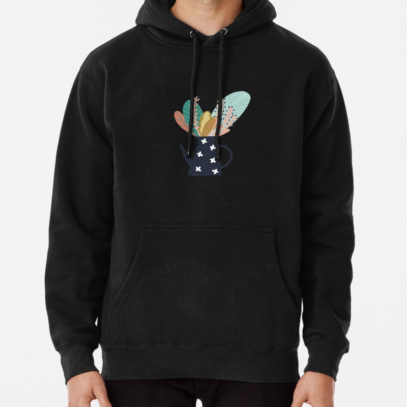Botanical coffee pot Pullover Hoodie