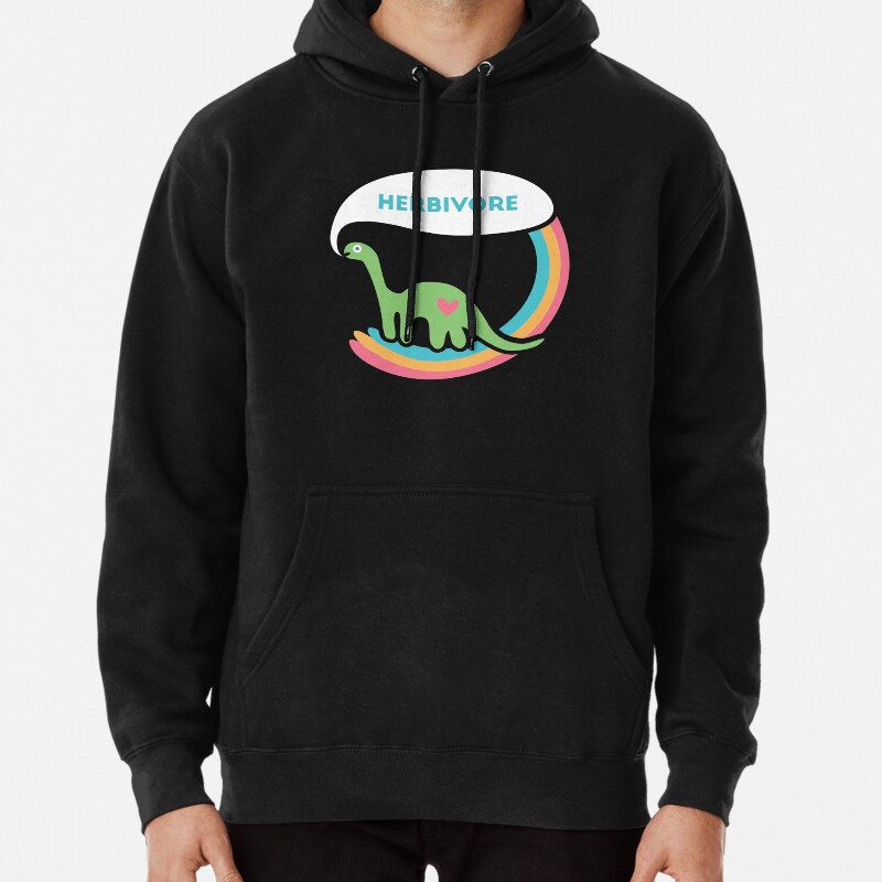 Herbivore Dinosaur  Pullover Hoodie