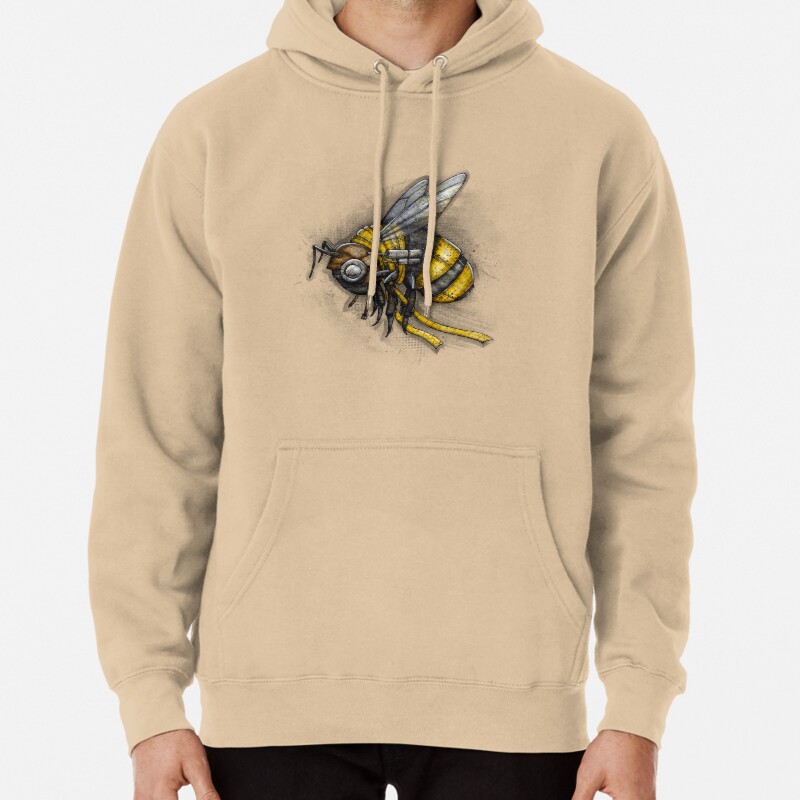 Bumblebee Shirt (Light Background) Pullover Hoodie