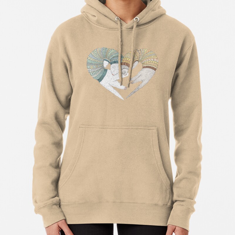 Ferret sleep Pullover Hoodie