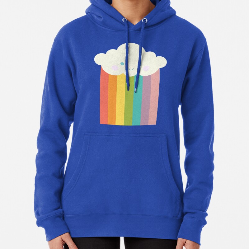 Proud rainbow cloud Pullover Hoodie