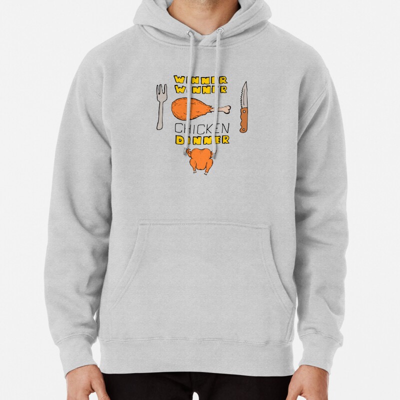 Winner Winner Chicken Dinner Loud and Proud Rotisserie Chicken Windfall Pullover Hoodie