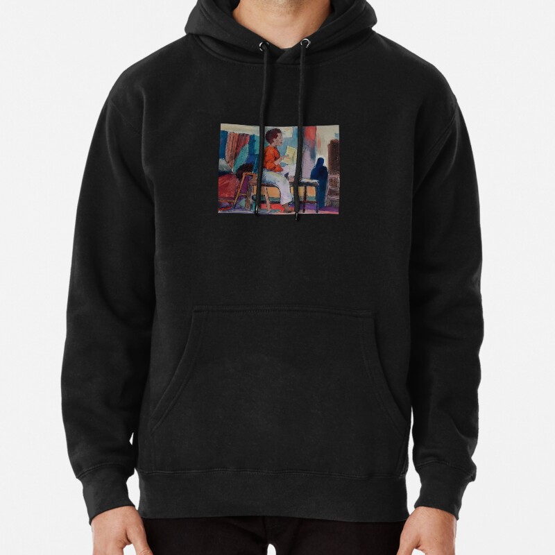 Woman singing jazz Pullover Hoodie