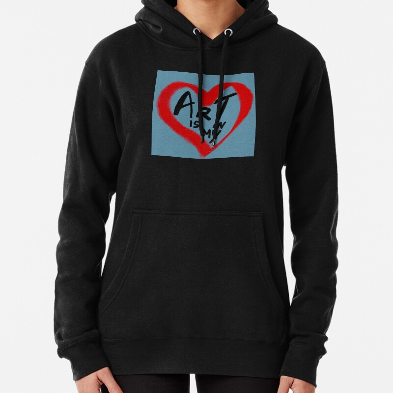 Art is in my Heart  Pullover Hoodie