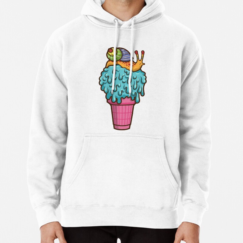 Crazy Snail Cone Pullover Hoodie