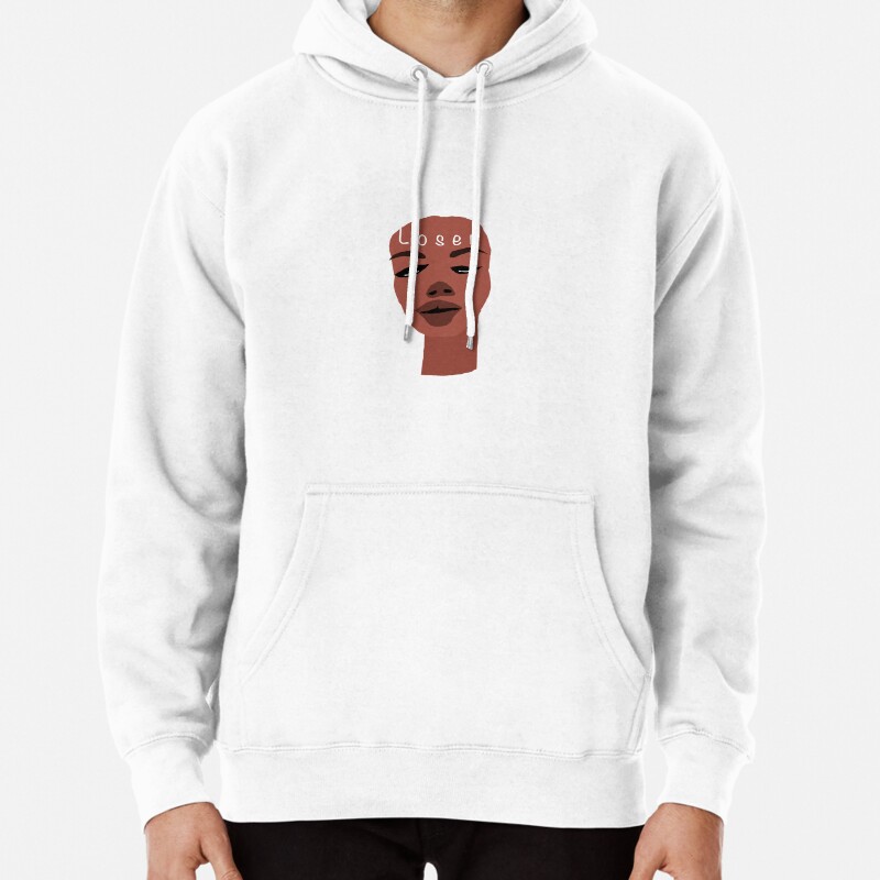 Loser artistic face design Pullover Hoodie