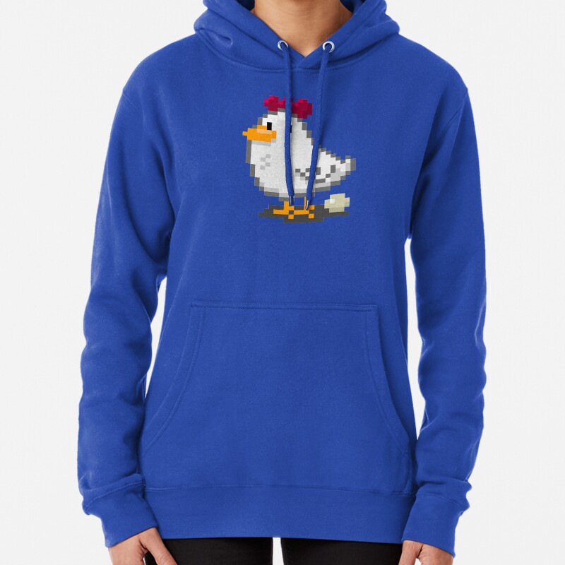 Pixel Chickens Pullover Hoodie