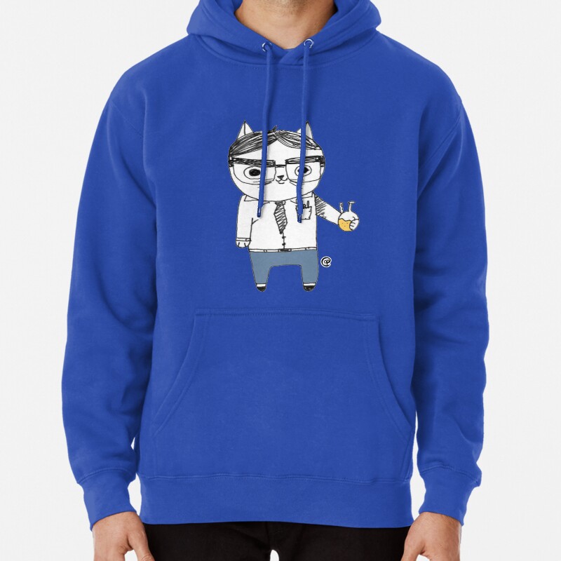 Nerdy Cat Pullover Hoodie